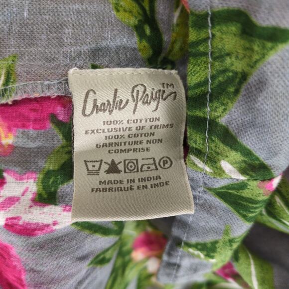 Charlie Paige Floral Tiered Maxi Dress Sz S Embroidered Lace Trim Flared Sleeve - Picture 4 of 10